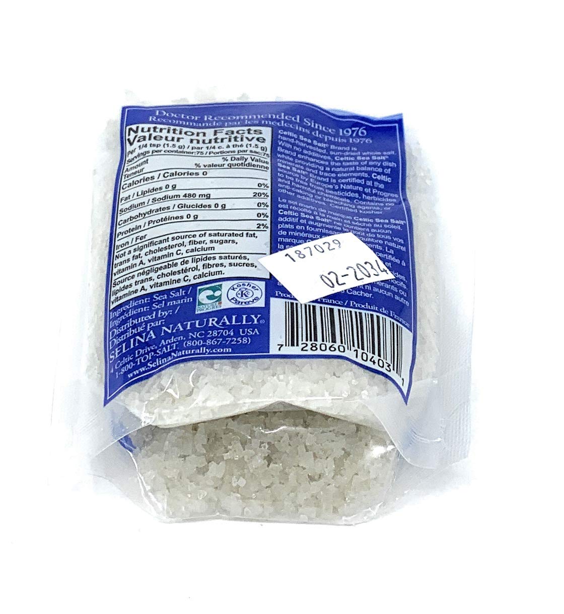 Celtic Sea Salt Light Grey Coarse Salt, 1/4 Pound, 4 Oz - Image 3