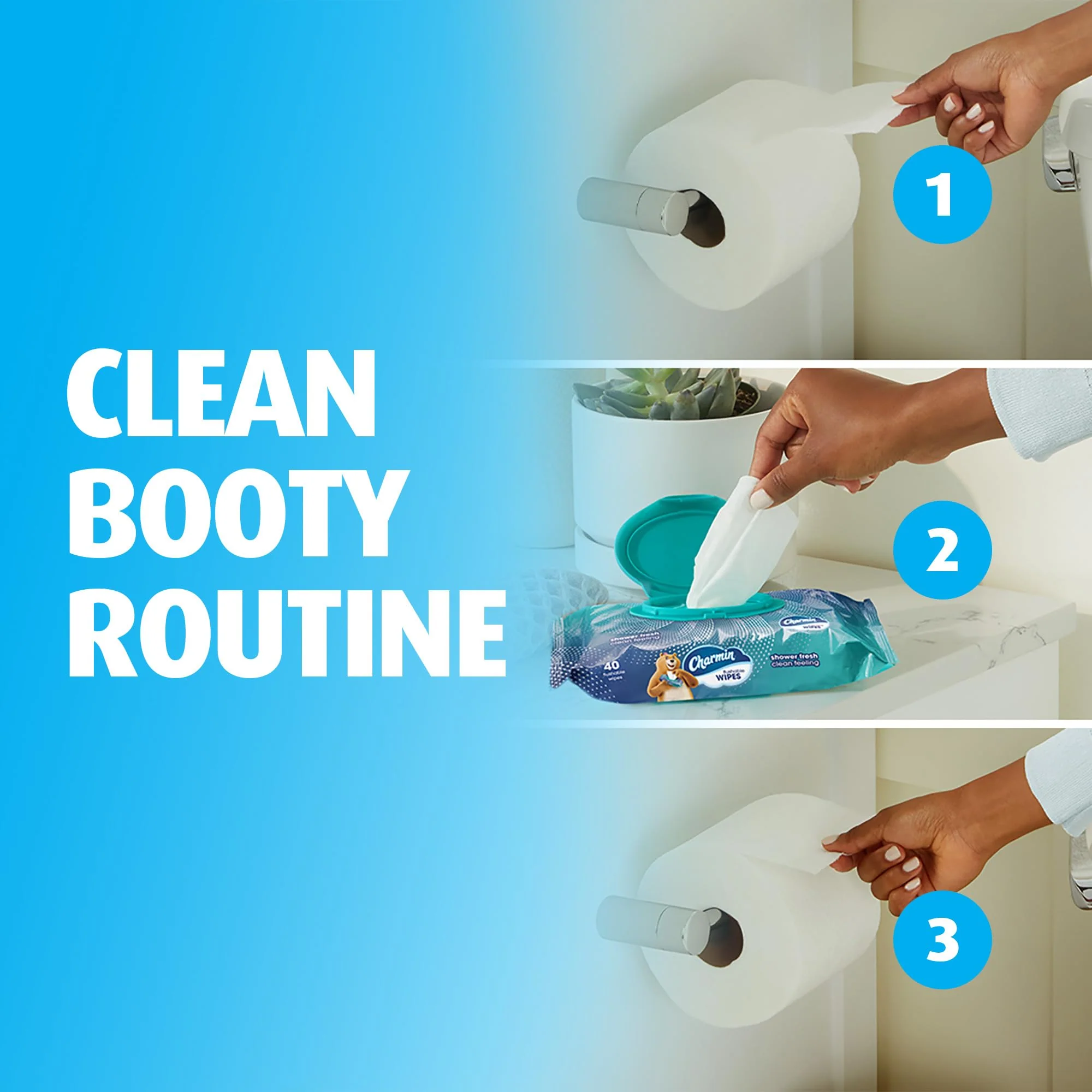Charmin Flushable Wipes, 480 Total Wipes (12 Packs of 40) - Image 4