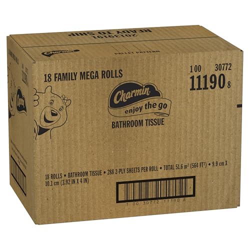 Charmin Ultra Soft Cushiony Touch Toilet Paper, 24 Family Mega Rolls = 123 Regular Rolls - Image 17