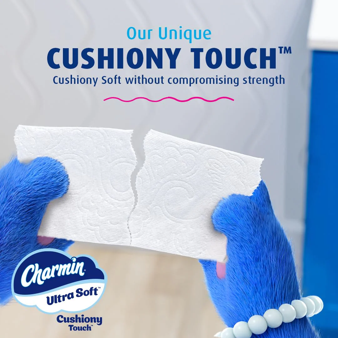 Charmin Ultra Soft Cushiony Touch Toilet Paper, 24 Family Mega Rolls = 123 Regular Rolls - Image 19