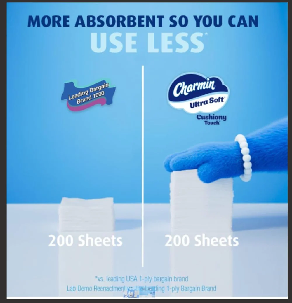 Charmin Ultra Soft Cushiony Touch Toilet Paper, 24 Family Mega Rolls = 123 Regular Rolls - Image 22