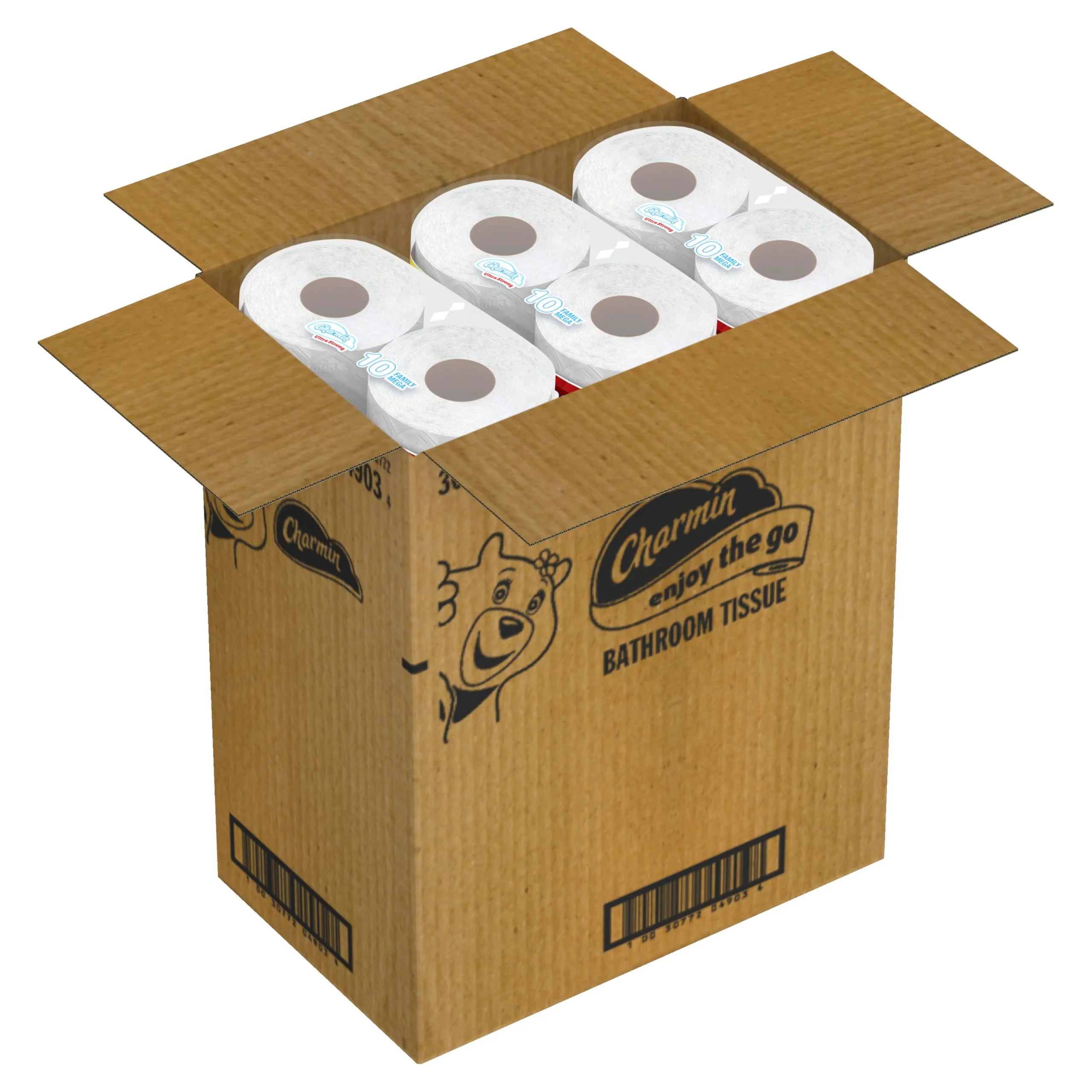 Charmin Ultra Strong Clean Touch Toilet Paper, 30 Family Mega Rolls = 150 Regular Rolls - Image 3