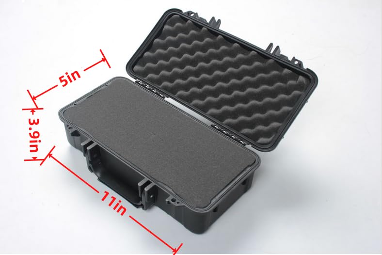 CHBAYI Waterproof Hard Storage Case Compatible with Canon EOS Rebel T7 DSLR Camera with EF18-55mm + EF 75-300mm Lens, Camera Protective Waterproof case with Foam (Camera/18-55mm Lens case) - Image 3