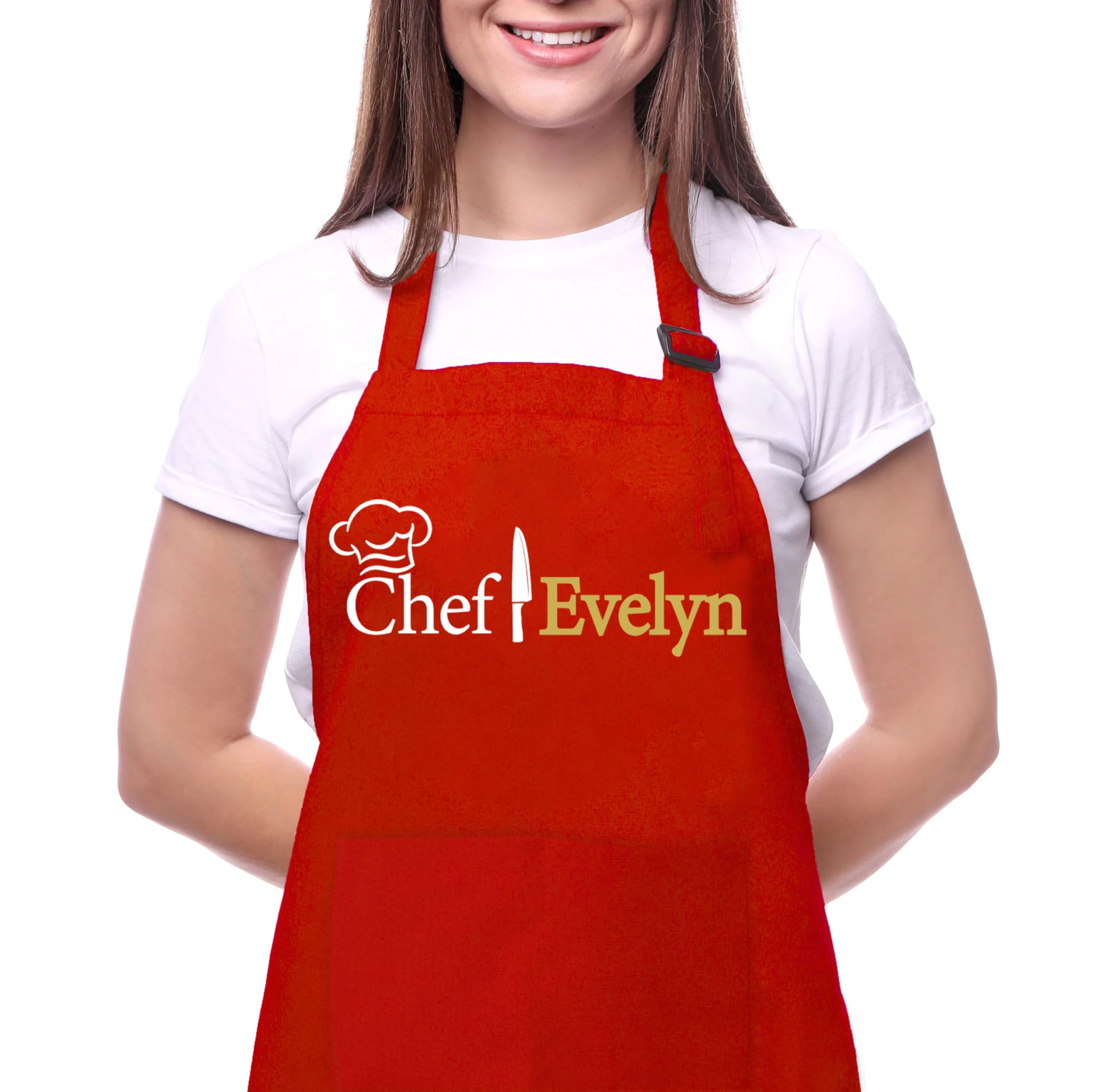 Chef Apron Men, Women, Personalized Adult Aprons for Women and Men, Personalized Baking Gifts, Professional Aprons for Chefs, Men - Women Cooking Gift for Christmas, Birthday, Fathers Day, Mothers Day - Image 2