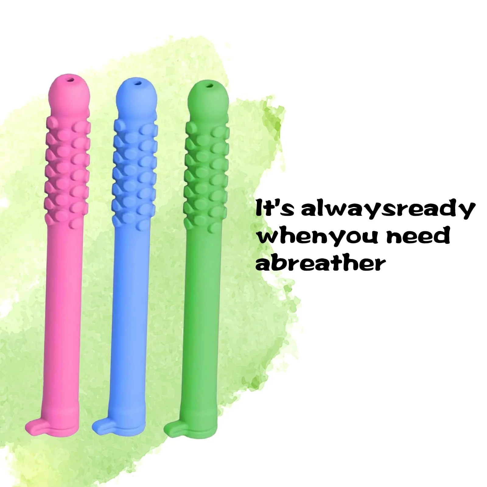 Chewable Breather Quit, Stop Smoking Aids Work Chewable Breath Sticks, Breather Sticks with Essential Oil for Aromatherapy On The Go, Fresh Breath (6) - Image 4
