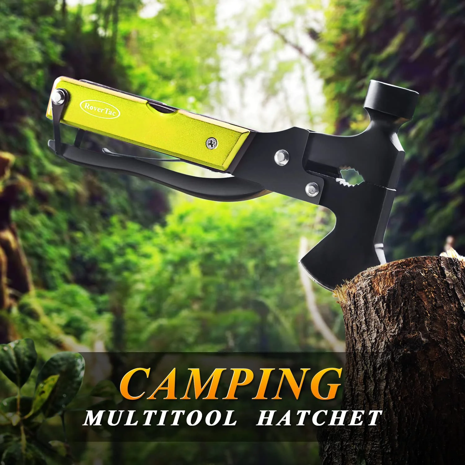 Christmas Gifts for Men Dad, RoverTac Multitool Axe for Mens Gifts, Gifts for Dad Husband Dad Boyfriend, Christmas Gifts Mens Stocking Stuffers-14 in 1 Multi Tool Axe Hatchet - Image 7