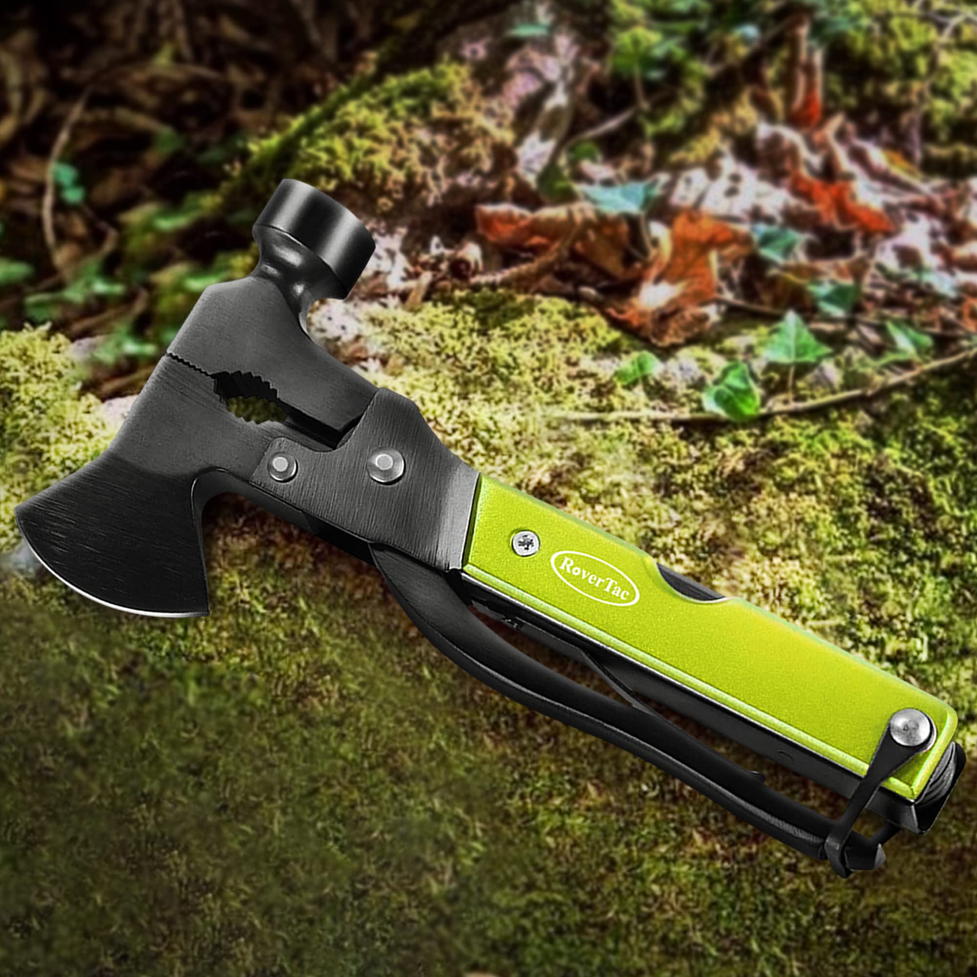 Christmas Gifts for Men Dad, RoverTac Multitool Axe for Mens Gifts, Gifts for Dad Husband Dad Boyfriend, Christmas Gifts Mens Stocking Stuffers-14 in 1 Multi Tool Axe Hatchet - Image 9