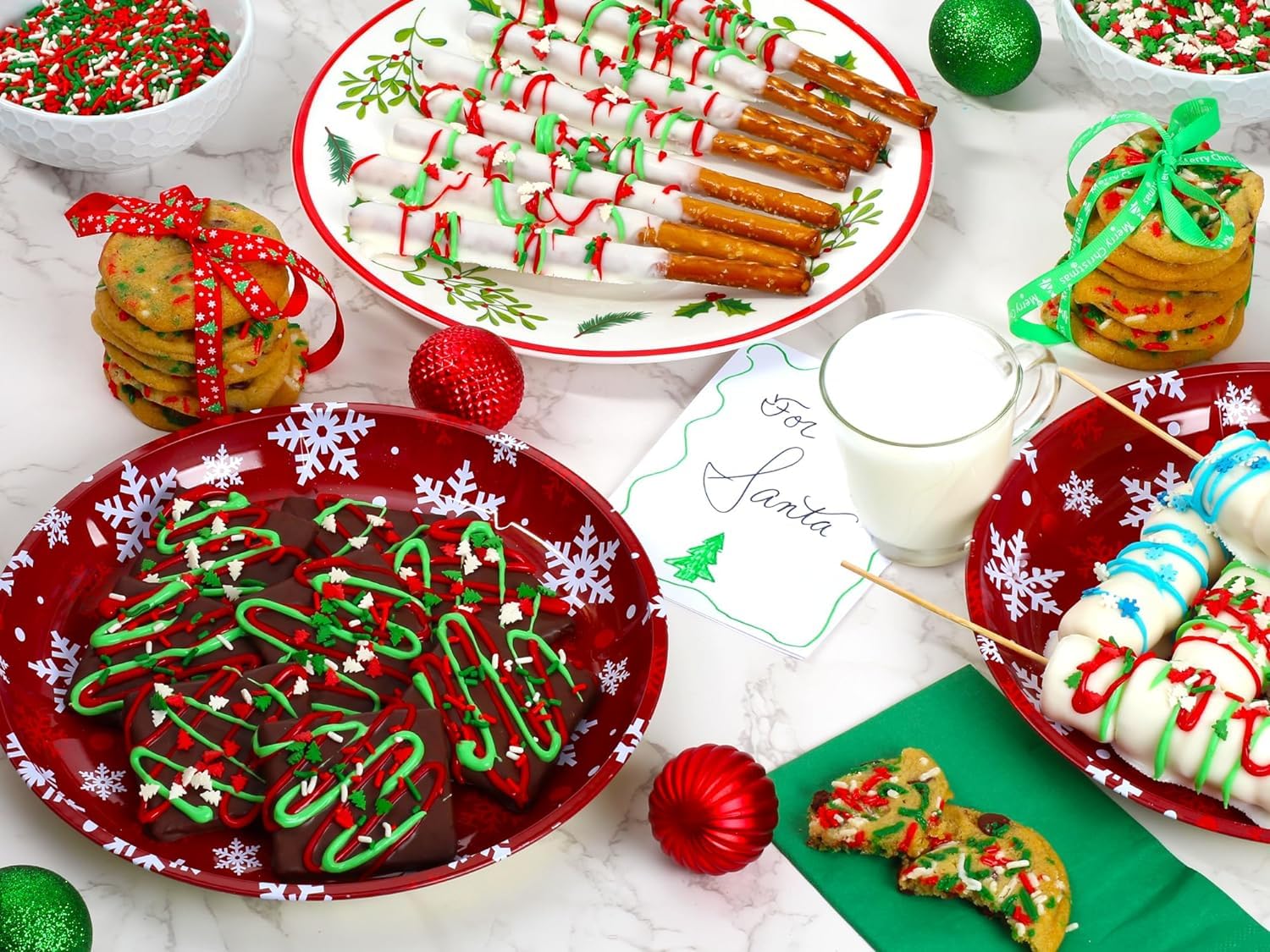 Christmas Sprinkles - 1.2 Pounds - Bulk Red and Green Tree Confetti - Holiday Sprinkles for Cookie Decorating - Christmas Jimmies for Gingerbread Cookies, Baking, Cupcakes - Image 7