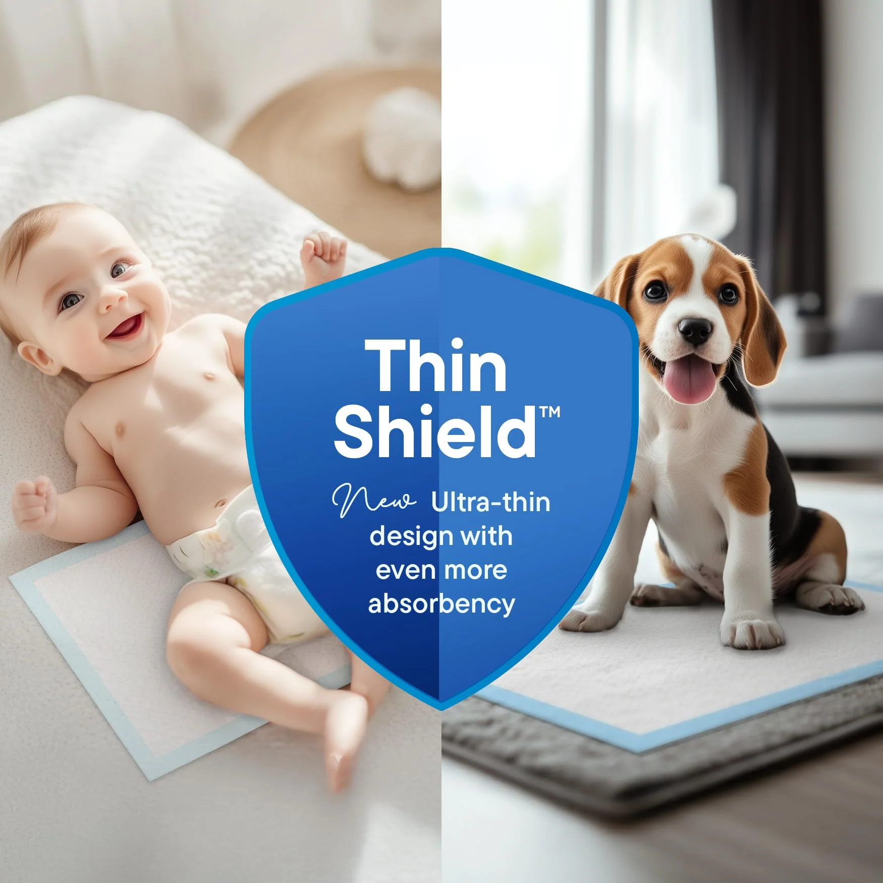 Chucks Pads Disposable [100-Pack] Multi-Purpose Pee Pads - Incontinence Underpads for Dog, Puppy & Diaper Changing Table Pad for Baby 17" x 24" Bed & Chair Liners - Pet Potty Training Pads - Image 8