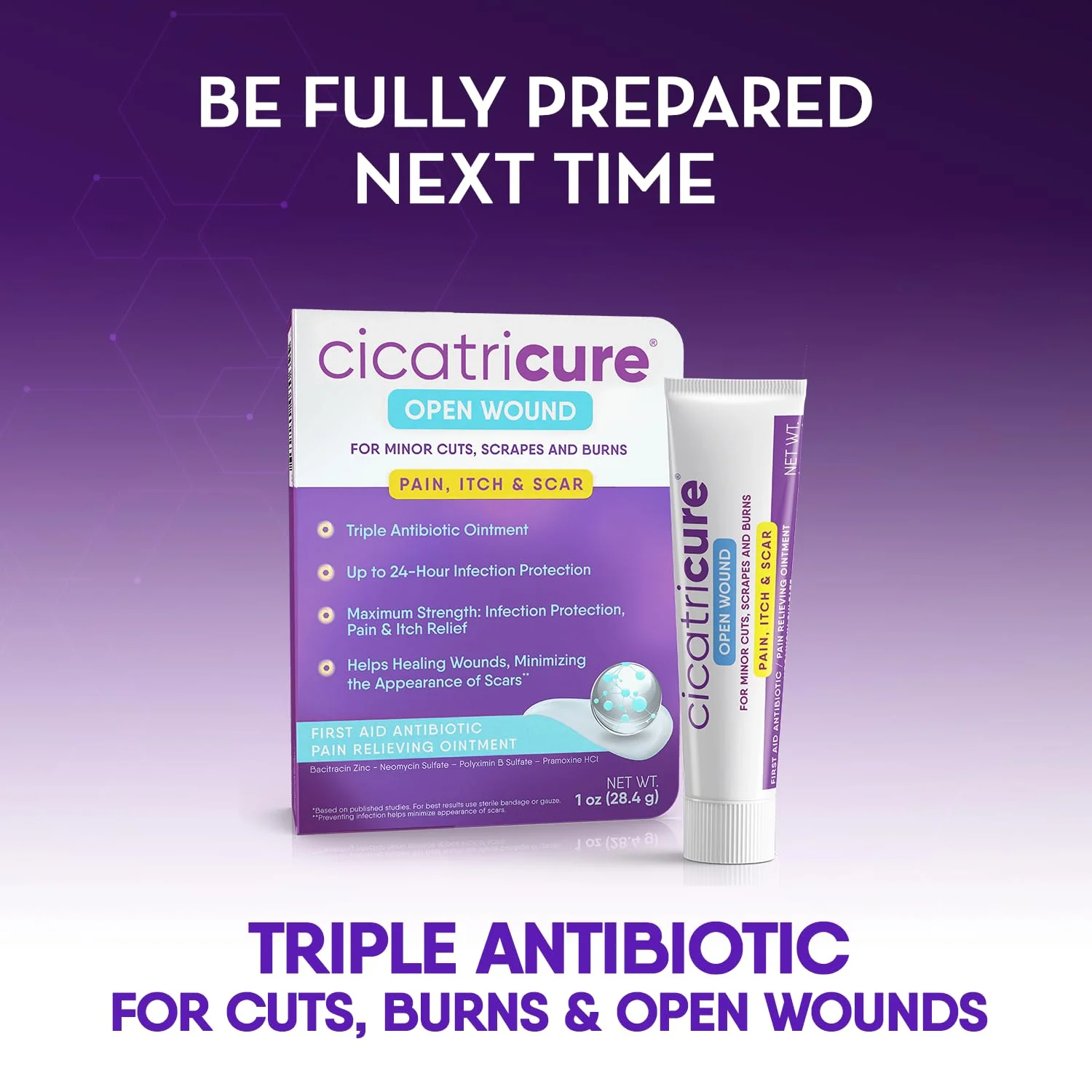 Cicatricure Advanced Scar Gel for Face & Body - Proven Results in 2 Weeks, Scar Treatment for Surgical Scars, Stretch Marks, Scars of Burns and Injuries, Acne Scar Treatment, 1 oz (28 g) - Pack of 3 - Image 2
