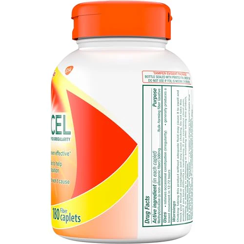 Citrucel Fiber Therapy Caplets for Irregularity, Easy to Swallow Methylcellulose , 180 Count - Image 3