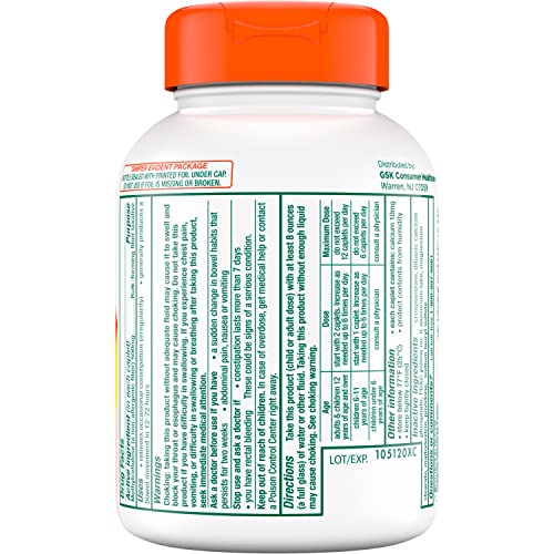 Citrucel Fiber Therapy Caplets for Irregularity, Easy to Swallow Methylcellulose , 180 Count - Image 4