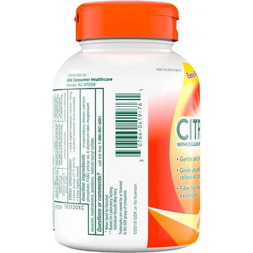 Citrucel Fiber Therapy Caplets for Irregularity, Easy to Swallow Methylcellulose , 180 Count - Image 5