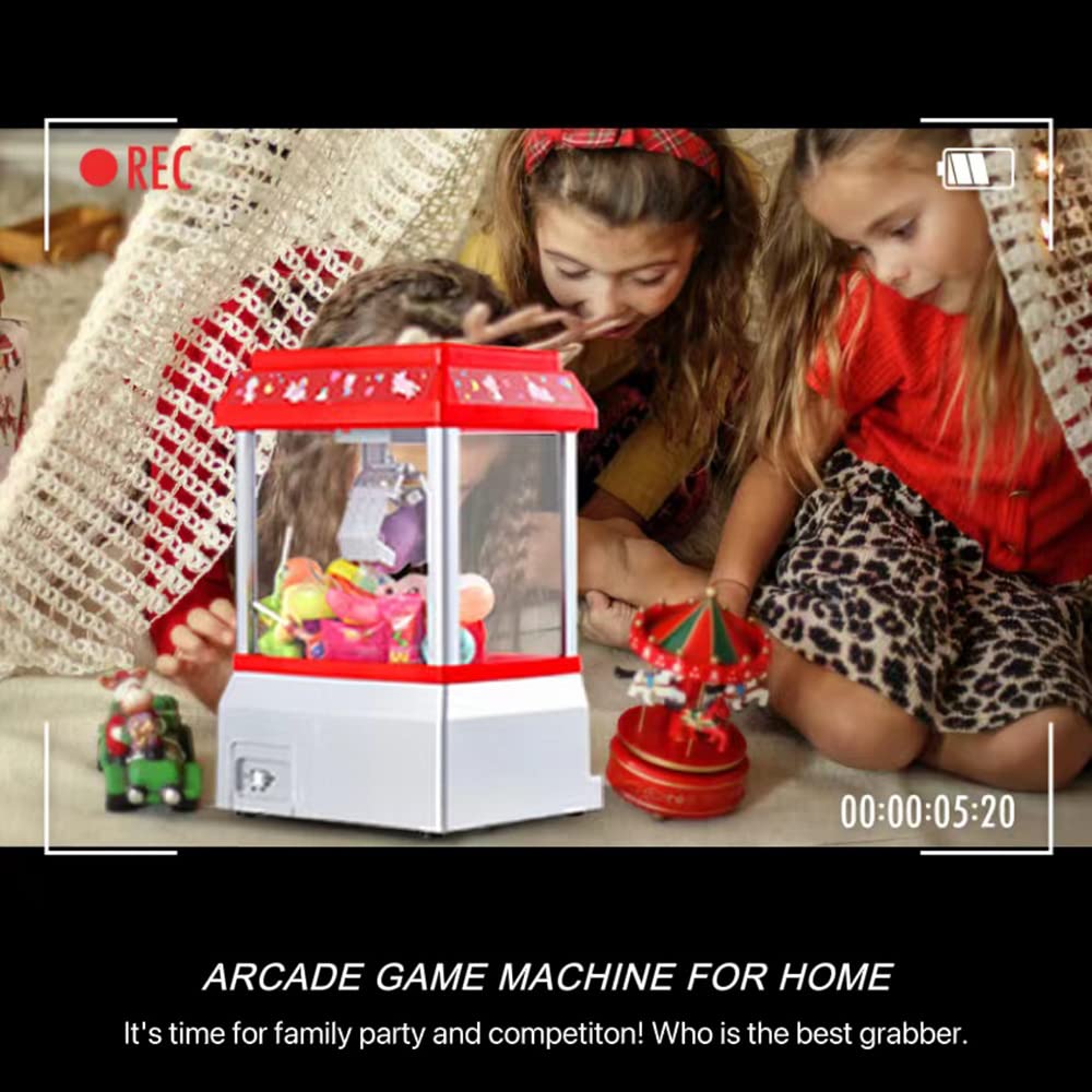 Claw Machine for Kids Toy Mini Claw Machine Candy Grabber Prize Dispenser Vending Machine Arcade Game Machines for Home Party Christmas Birthday Gifts Cool Girl Toys - Image 3