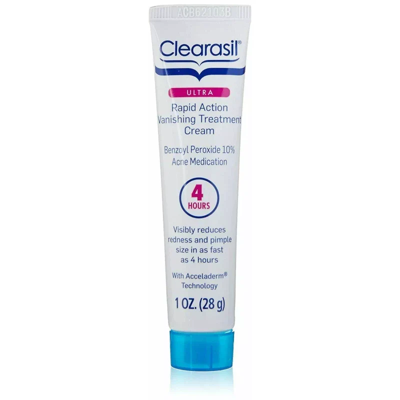 Clearasil Rapid Rescue Spot Treatment Cream Acne Medication Maximum Strength 1oz - Image 4
