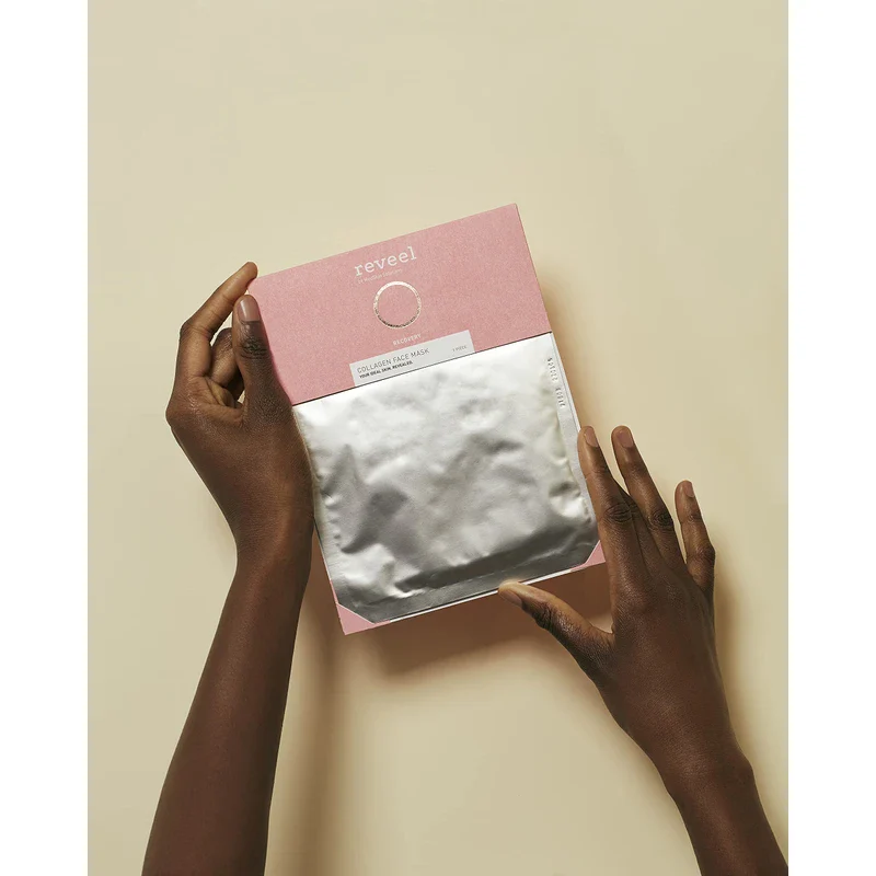 Collagen Face Mask by reveel - Facial Mask sheet with collagen for a soother & smoother skin – Collagen Mask to reduce fine lines & wrinkles for Women and Men - Image 3
