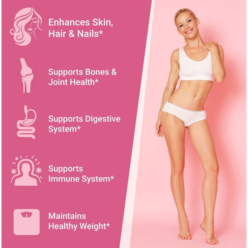 Collagen Powder Supplement - Pure Hydrolyzed Grass-Fed Collagen Peptides, Healthy Skin Hair Beauty Nails Joints, Fitness Recovery, Edible Unflavored - Size: Single Pack - Image 6