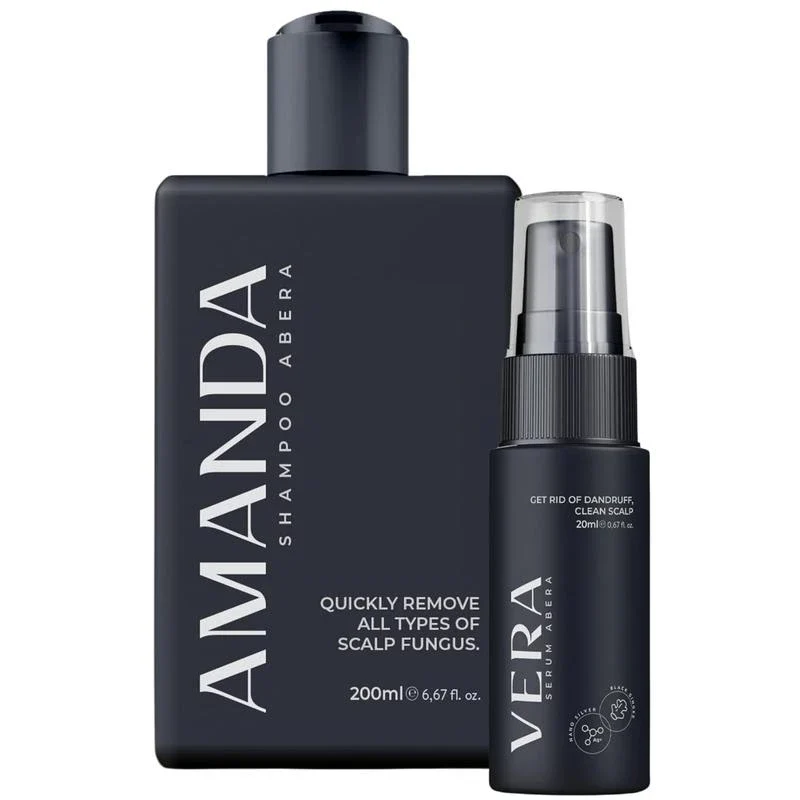 Combo Abera Amanda Shampoo & Vera Serum - Abera Combo for Stronger Hair & Healthier Scalp - Specification: Combo 1 Shampoo + 1 Serum