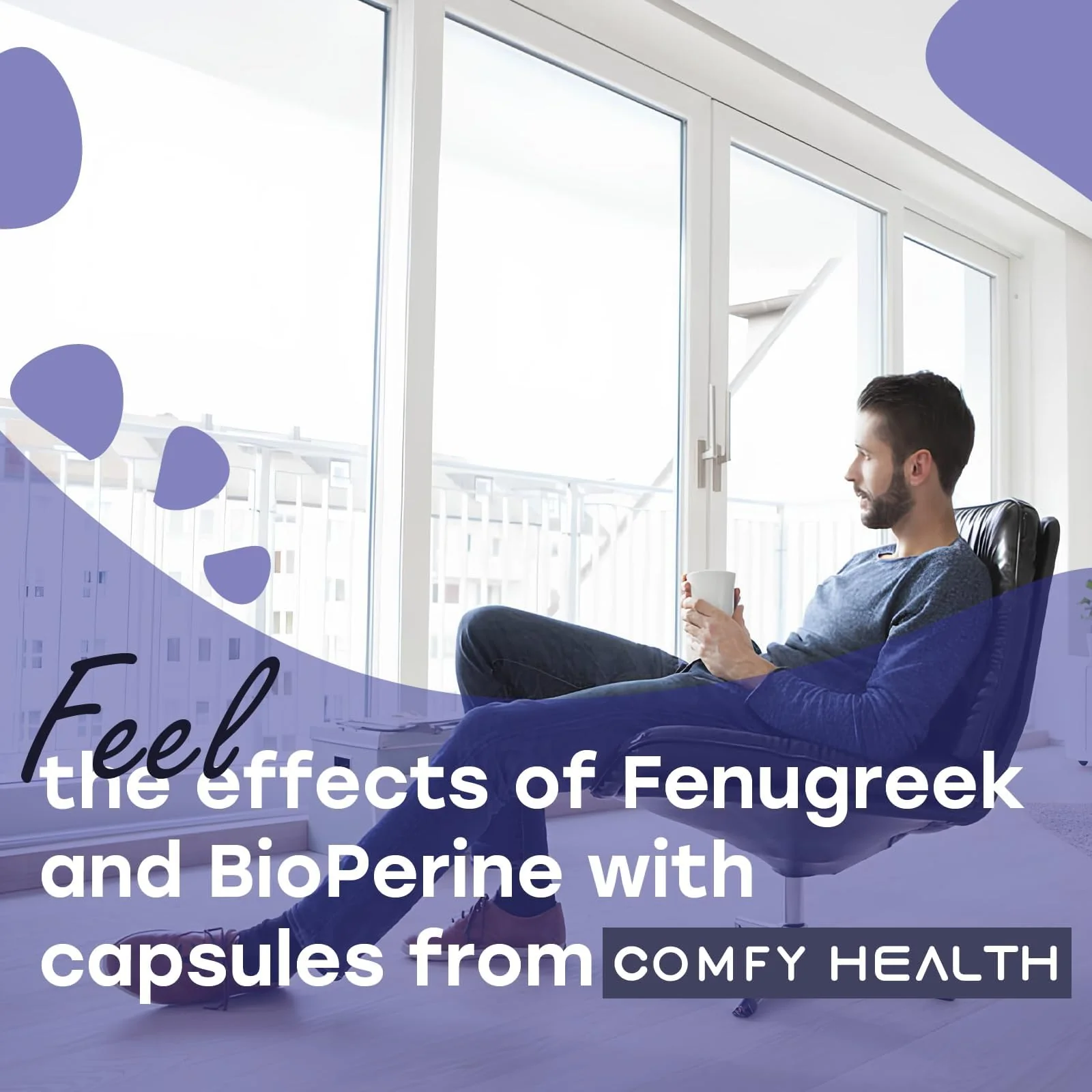 COMFY HEALTH Fenugreek Capsules, 2410mg Per Capsule, 120 Count, Fenugreek Pills with Bioperine for Superior Absorption, Non-GMO, Gluten Free Fenugreek Seeds Extract Supplements, Fenogreco Capsulas - Image 3