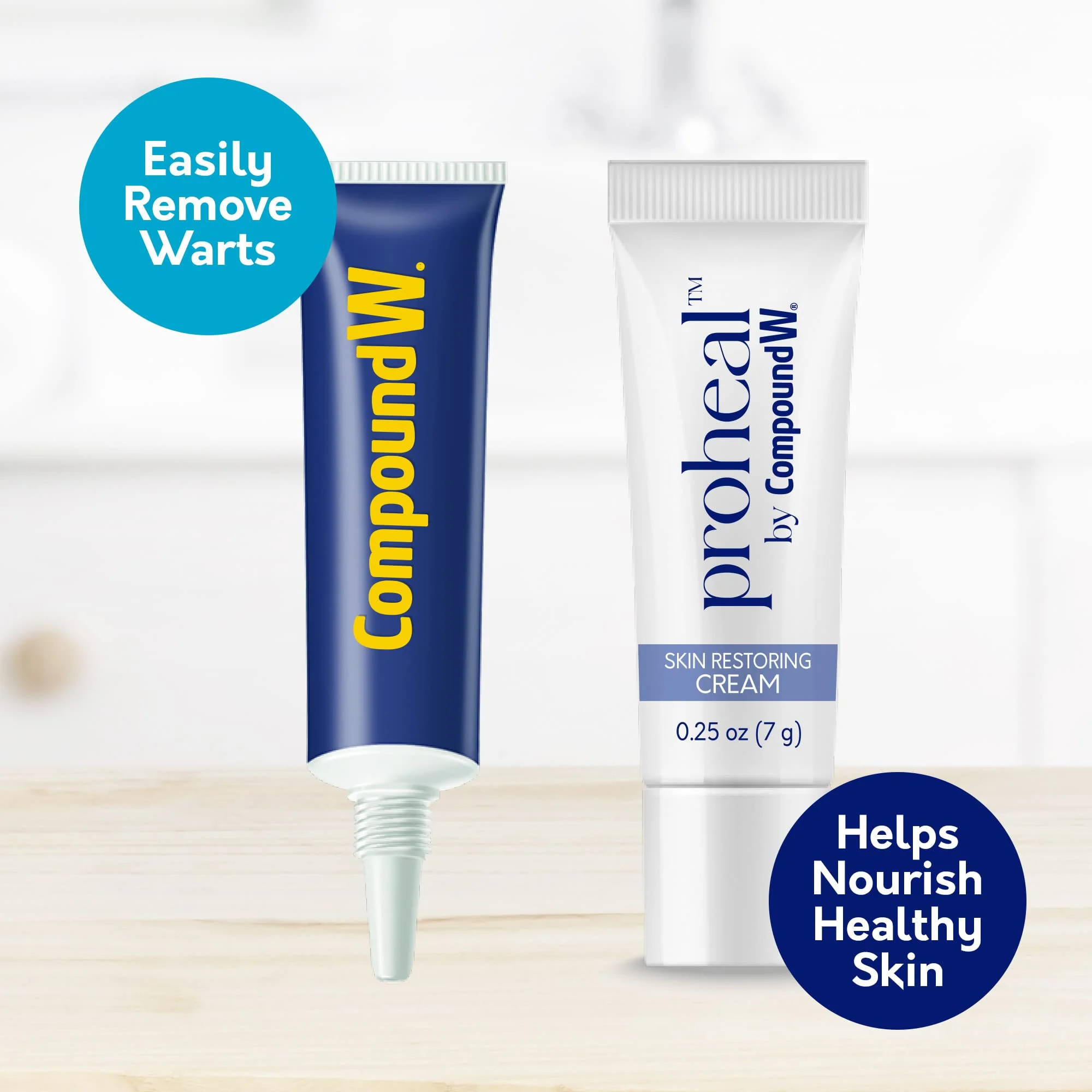 Compound W Total Care Wart Remover with Proheal Cream for Skin - 0.25 oz and Maximum Strength Fast Acting Salicylic Acid Gel - 0.25 oz - Image 7
