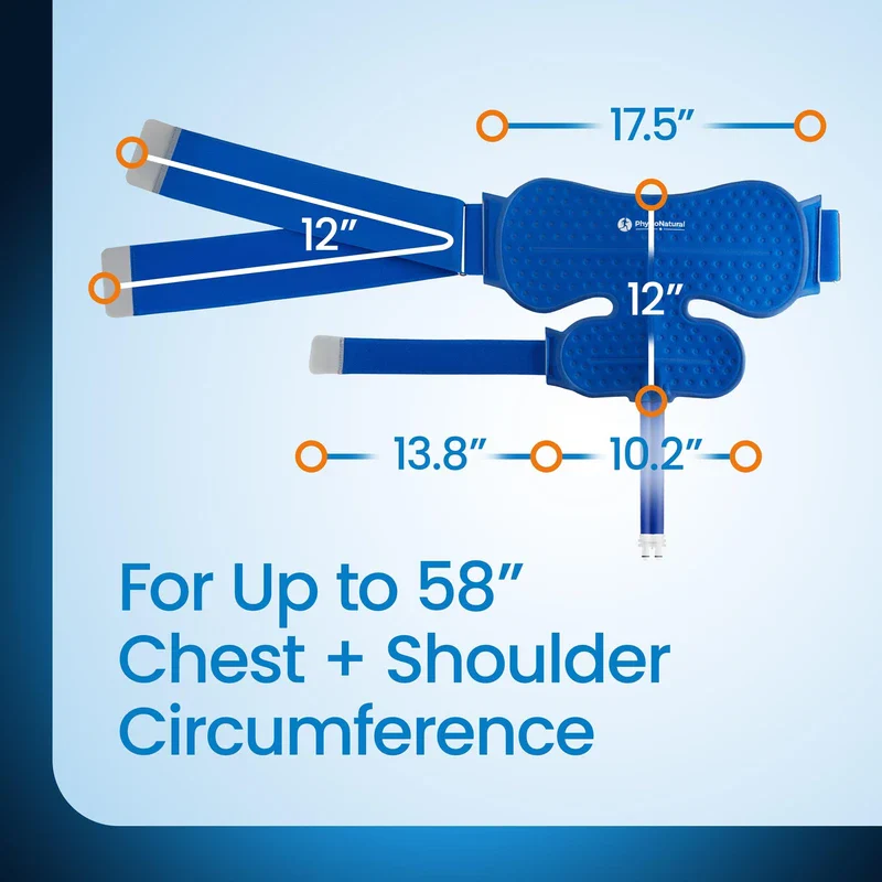 Connection Type B - PhysioNatural Shoulder Pad with Quick Connect and Disconnect Couplings for Post-Operative - Image 4