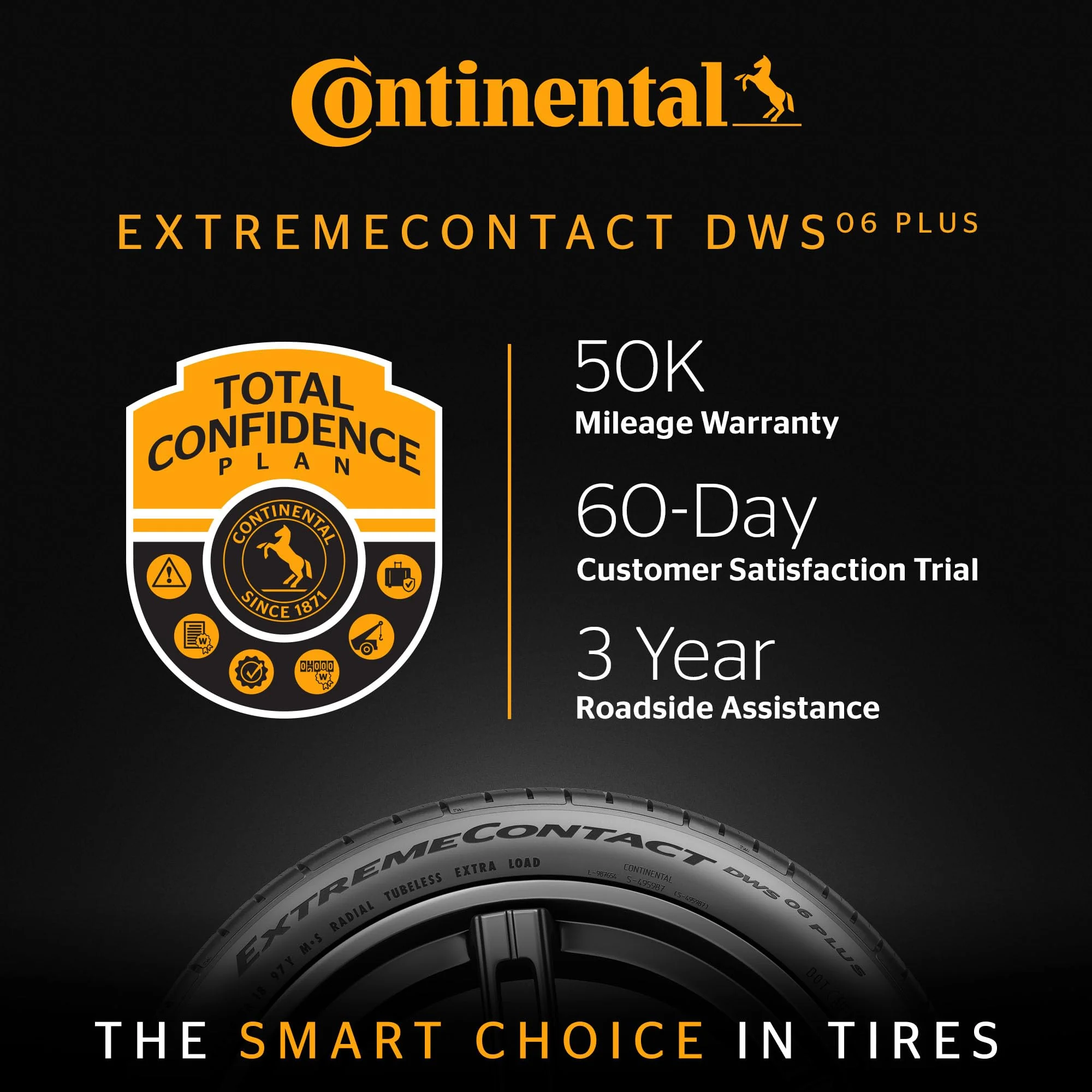 Continental ExtremeContact DWS06 PLUS UHP All Season 245/35ZR20 95Y XL Passenger Tire - Image 4