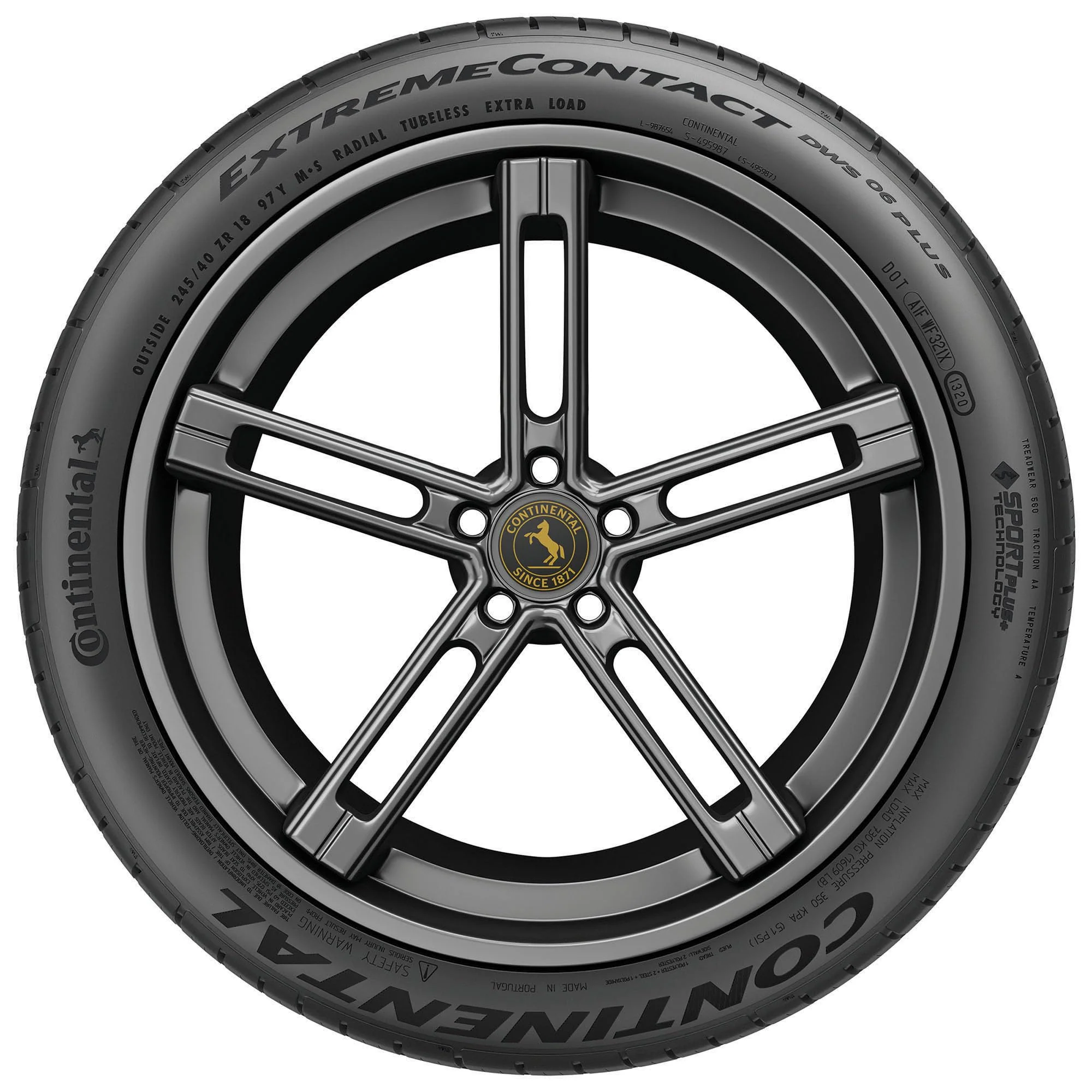 Continental ExtremeContact DWS06 PLUS UHP All Season 245/35ZR20 95Y XL Passenger Tire - Image 6