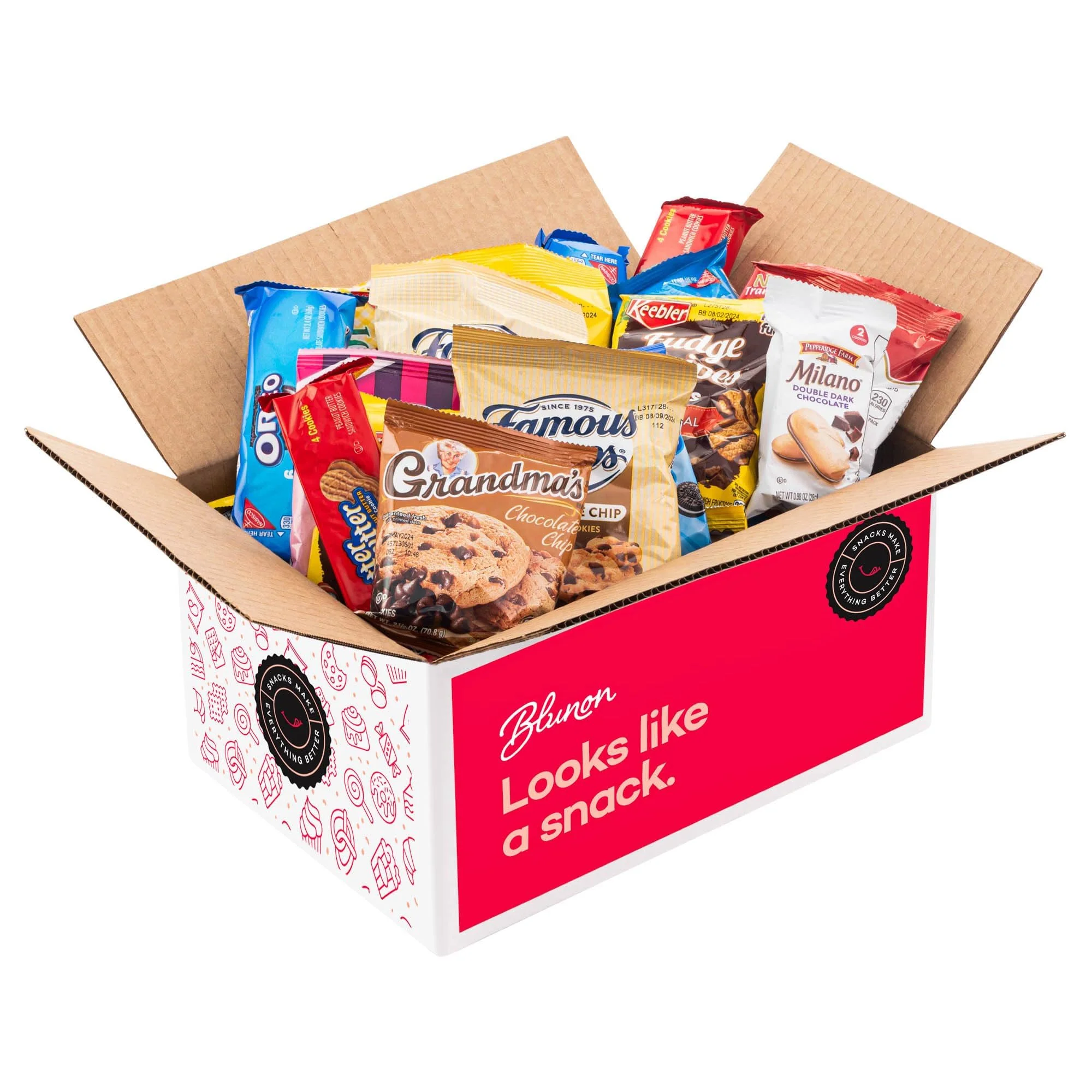 Cookies Variety Pack - Individually Wrapped Assortment - Christmas Gift - Sampler Bulk Care Package Gift Box (30 Count) - Image 4