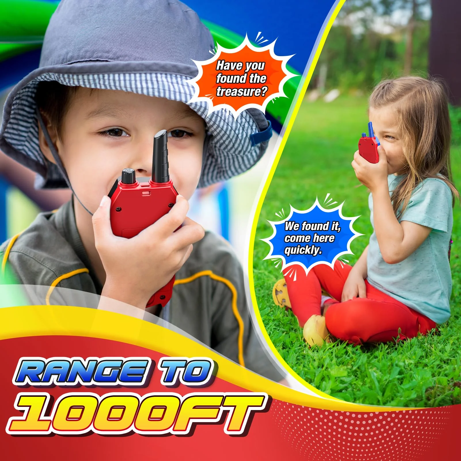 Cool Walkie Talkies for Boys Kids: Gifts Toys for 3 4 5 6 7 8 Year Old Boys Ages 5-7 Kids Walkie Talkies 2 Pack Outdoor Hiking Toy Age 3-8 Year Old Boy Girl Christmas Birthday Gifts Stocking Stuffers - Image 7
