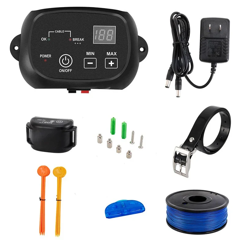COVONO Electric Dog Fence, Wired Pet Containment System, Aboveground/Underground Installation, 650 Ft Wire, IP66 Waterproof Rechargeable Collar, Shock/Tone Correction, 1 Collar - Image 6