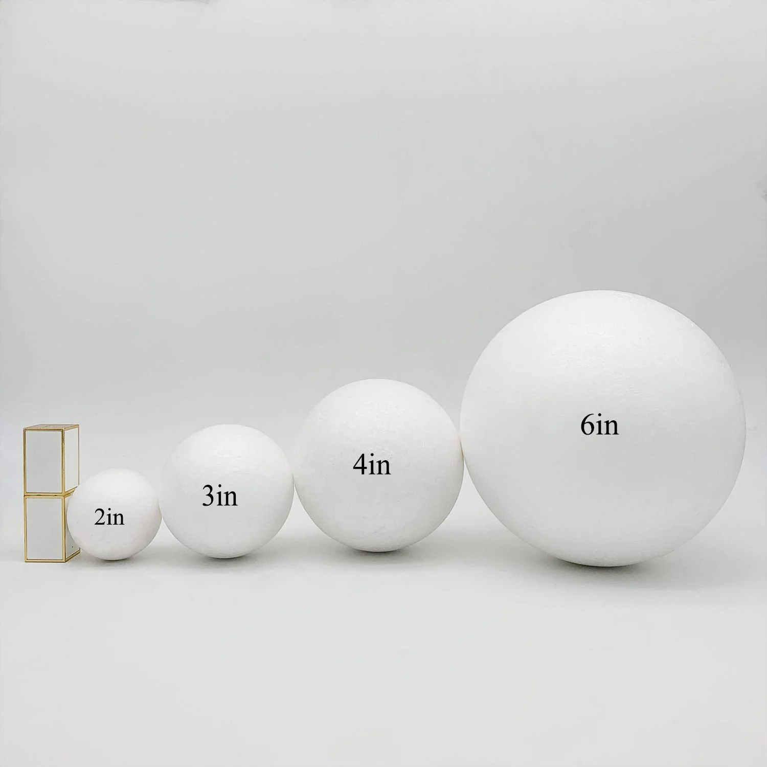 Crafjie 4 Inch Craft Foam Balls 24-Pack, Supplies Foam Balls for Christmas DIY Arts and Crafts, Smooth Polystyrene Foam Ball, for Decoration Household School Projects, White - Image 7