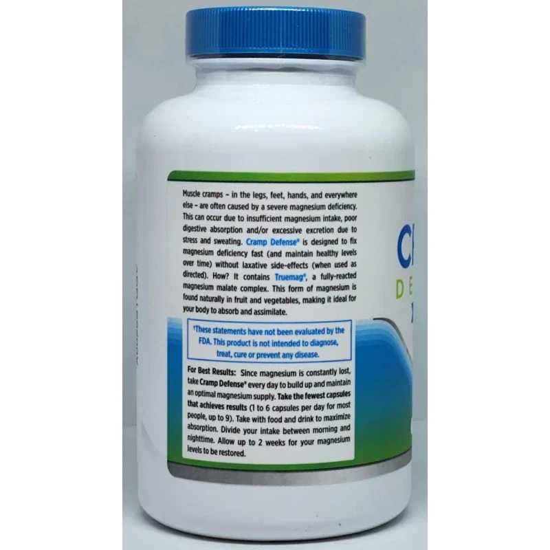 Cramp Defense Original High Absorption Fast Acting 180 Capsules - Image 3