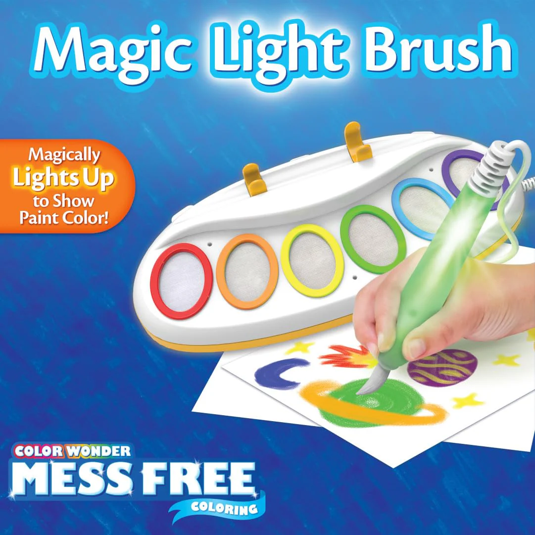 Crayola Color Wonder Magic Light Brush, Mess Free Painting Station for Kids, Toddler Toys & Activities, Holiday & Christmas Gifts for Kids, Ages 3+ - Image 3