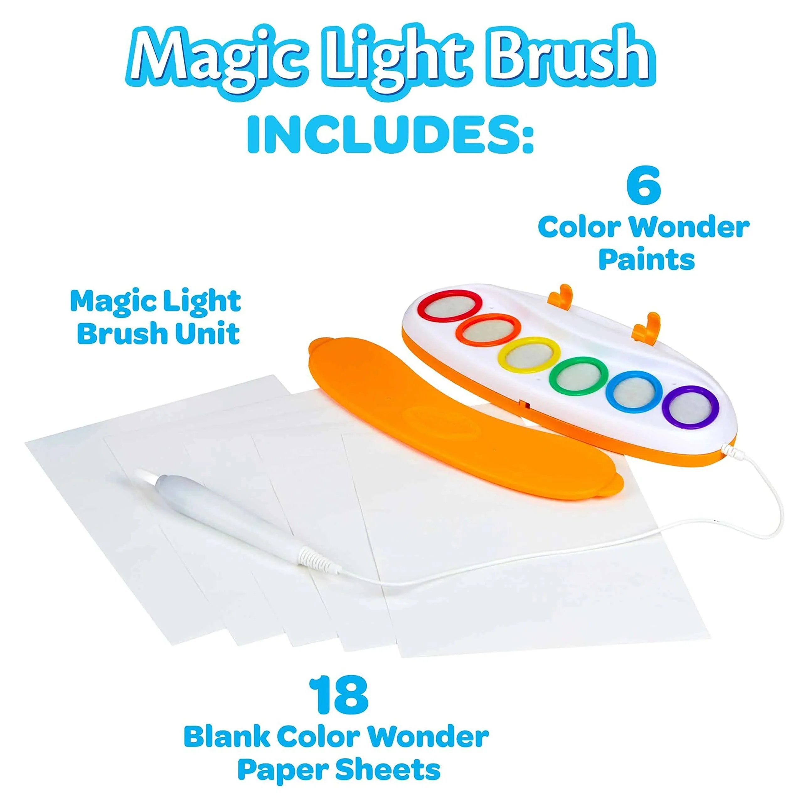 Crayola Color Wonder Magic Light Brush, Mess Free Painting Station for Kids, Toddler Toys & Activities, Holiday & Christmas Gifts for Kids, Ages 3+ - Image 4