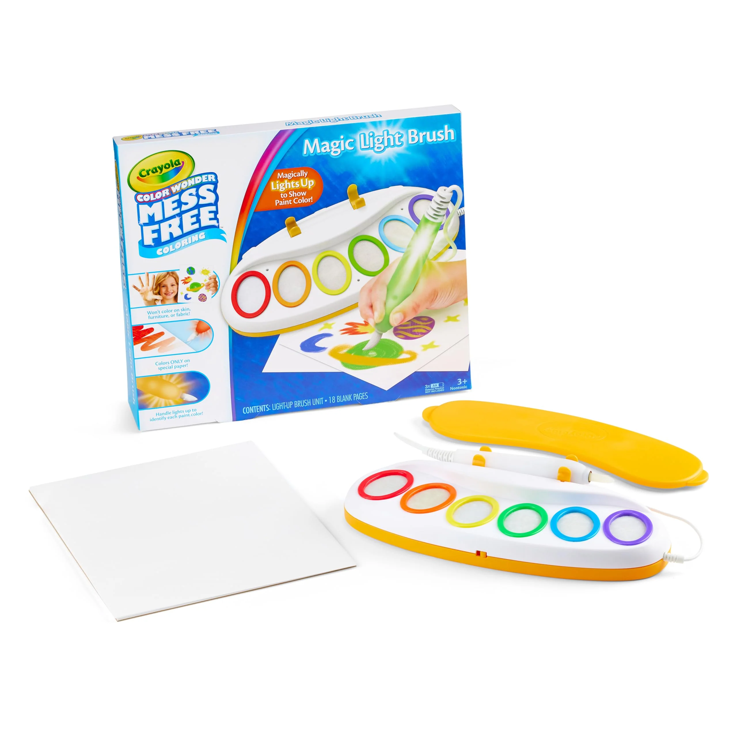 Crayola Color Wonder Magic Light Brush, Mess Free Painting Station for Kids, Toddler Toys & Activities, Holiday & Christmas Gifts for Kids, Ages 3+ - Image 6