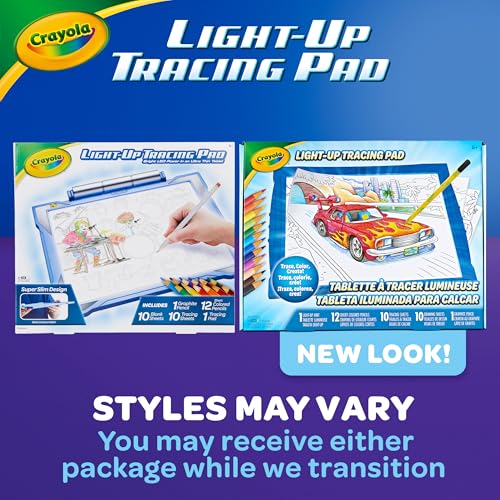 Crayola Light Up Tracing Pad - Blue, Drawing & Tracing Projector for Kids, Holiday & Christmas Gifts for Girls & Boys, Sketching Light Box Table, Toys for Kids, Ages 6+ - Image 8