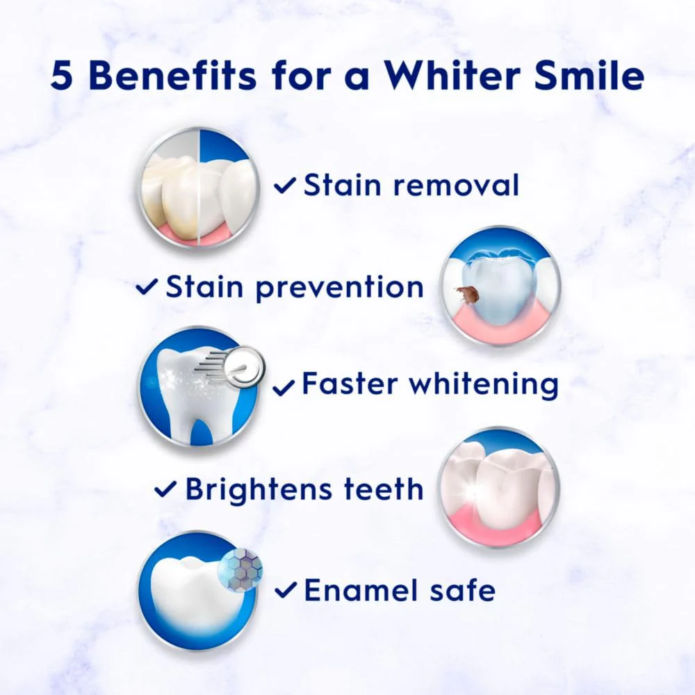 Crest 3D White Brilliance Luminous Purple Teeth Whitening Toothpaste, 4.6 oz Pack of 3, Anticavity Fluoride Toothpaste, Fights 100% More Surface Stains, 24 Hour Active Stain Prevention - Image 8
