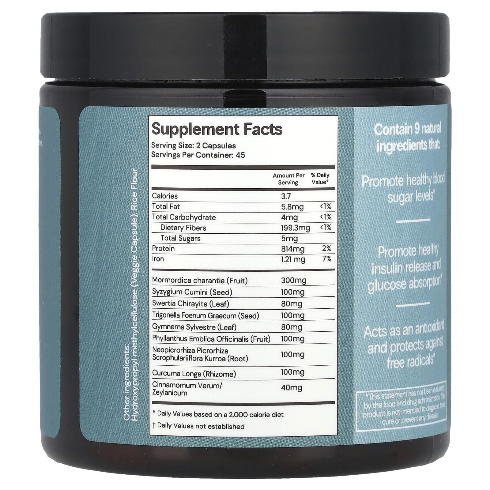 CuraLife Blood Sugar Advanced 90 Capsules (Pack of 1) - Image 3