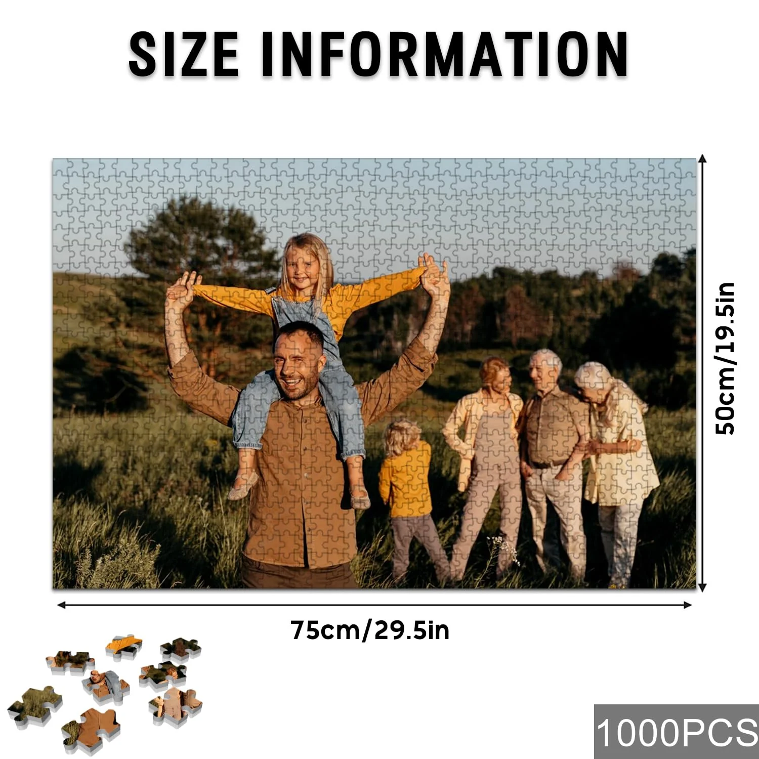 Custom Puzzle, Personalized Puzzle from Photos, Customized Puzzle 120/200/300/500/1000/1500 Pieces for Family, Christmas, Pet, Birthday, Wedding Gift - Image 6