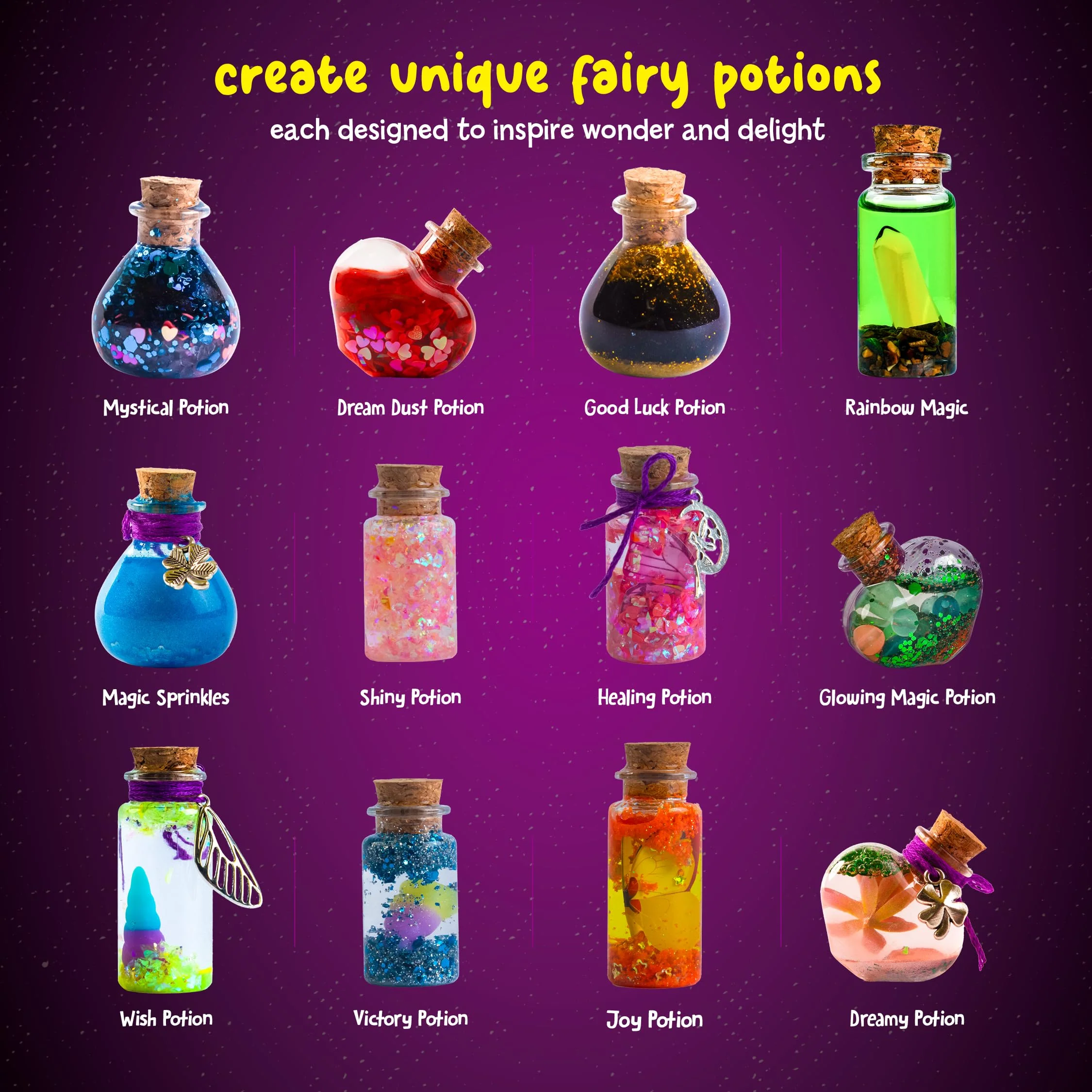 Dan&Darci Fairy Magic Potion Kit for Kids - Gifts for Girls - 6 7 8 9 10 Year Old Girl Gift - Christmas Ideas - Toys 8-10 7-8 - Arts and Crafts for Kid Ages 6-8 Years - Magical Workshop Craft Kits - Image 5