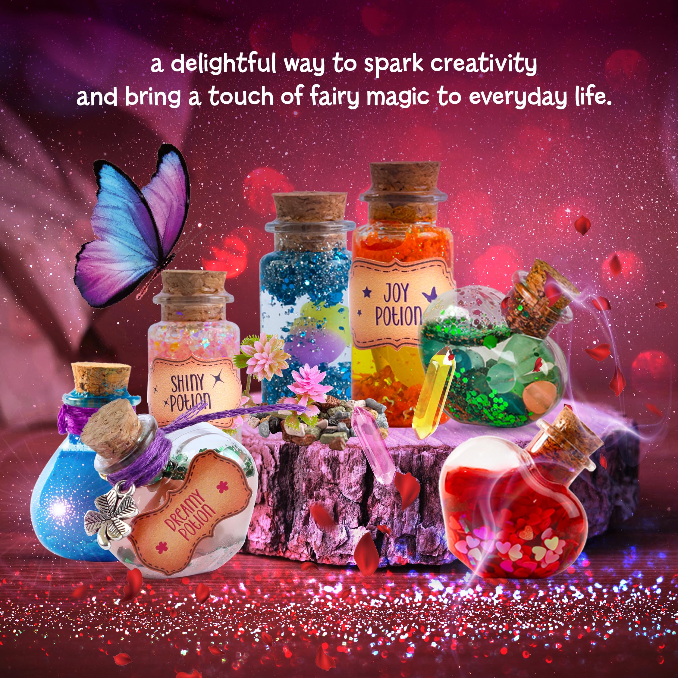 Dan&Darci Fairy Magic Potion Kit for Kids - Gifts for Girls - 6 7 8 9 10 Year Old Girl Gift - Christmas Ideas - Toys 8-10 7-8 - Arts and Crafts for Kid Ages 6-8 Years - Magical Workshop Craft Kits - Image 8