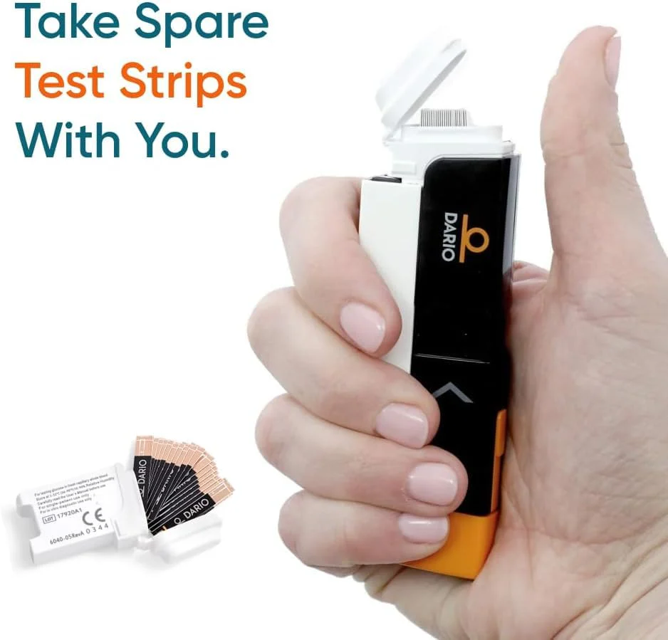 Dario 100 Blood Glucose Test Strips - Only works with Dario Monitor (25 Pack x 4) - Image 6