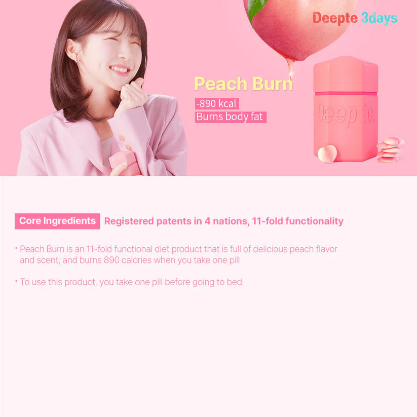 Deepte 3-Day Peach Burn 30 Tablets (30-day supply) - Image 4