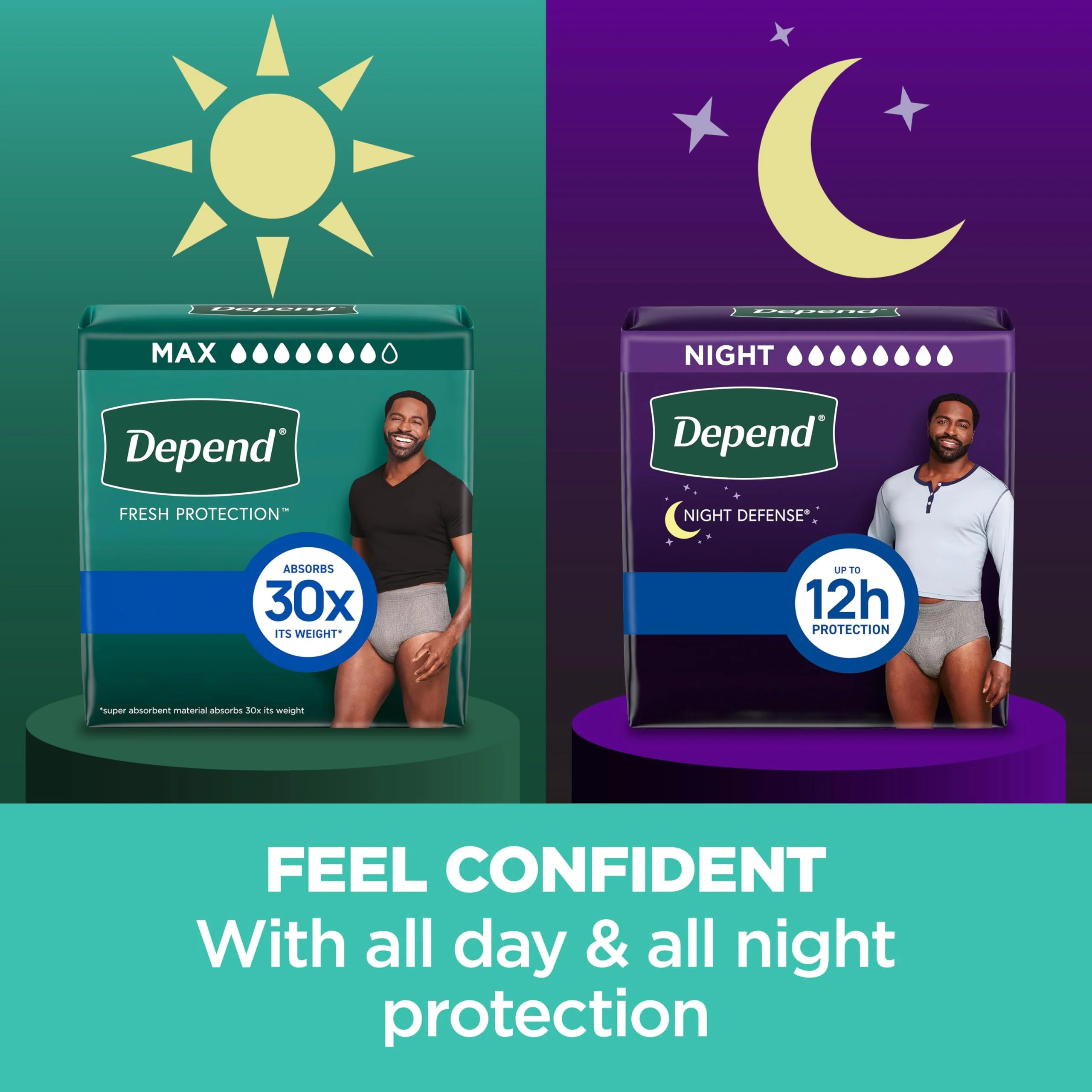 Depend Fresh Protection Adult Diapers, Incontinence Underwear for Men, Disposable, Maximum, Large, Grey, 28 Count, Packaging May Vary - Image 5