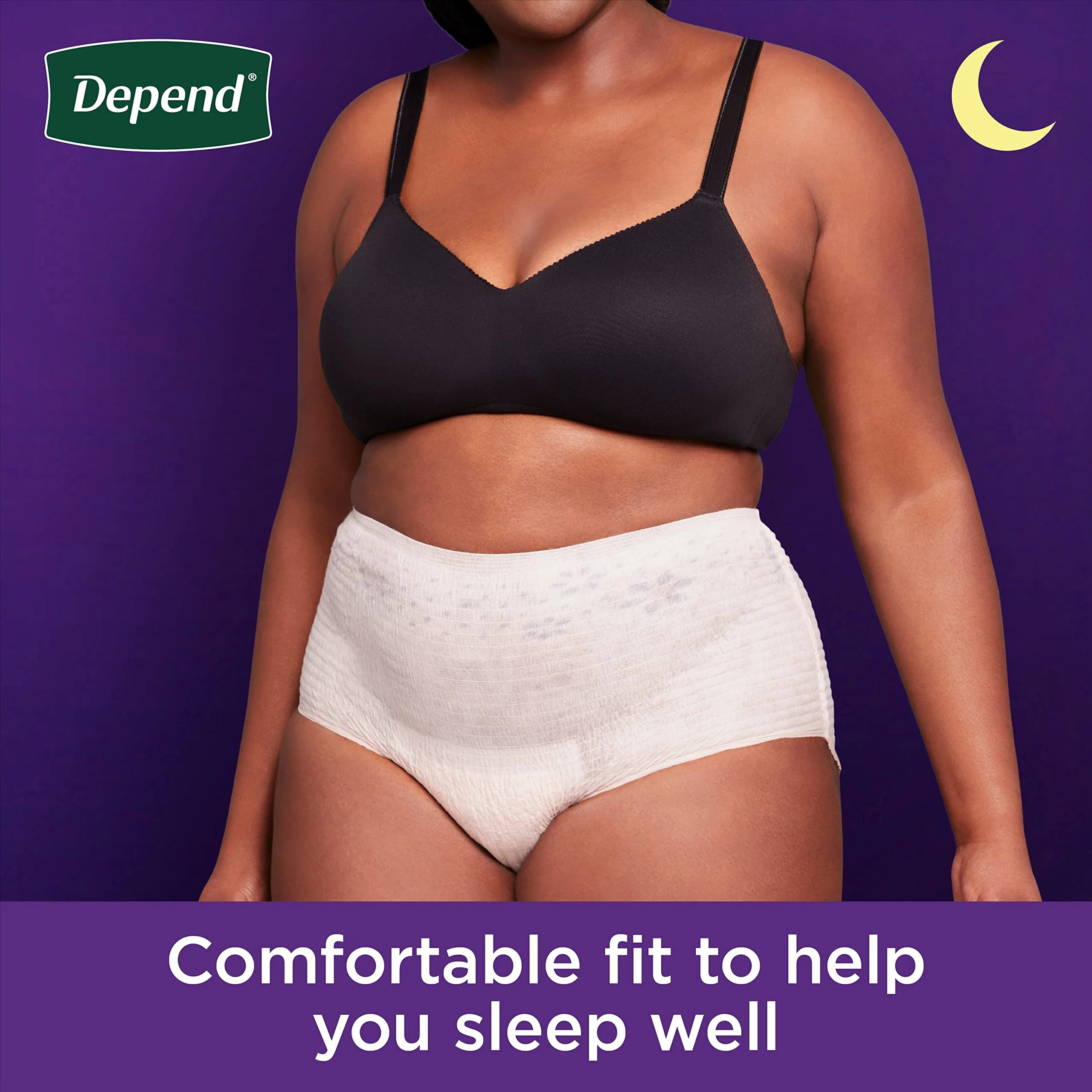 Depend Night Defense Adult Incontinence & Postpartum Bladder Leak Underwear for Women, Disposable, Overnight, Large, Blush, 22 Count, Packaging May Vary - Image 5