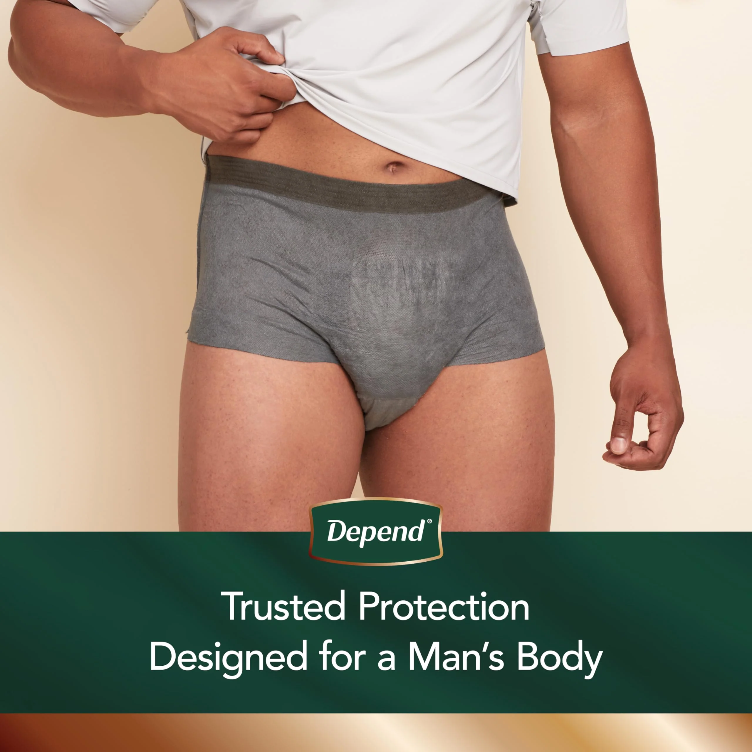 Depend Real Fit Incontinence Underwear for Men, Disposable, Maximum Absorbency, Small/Medium, Grey, 56 Count (2 Packs of 28), Packaging May Vary - Image 5