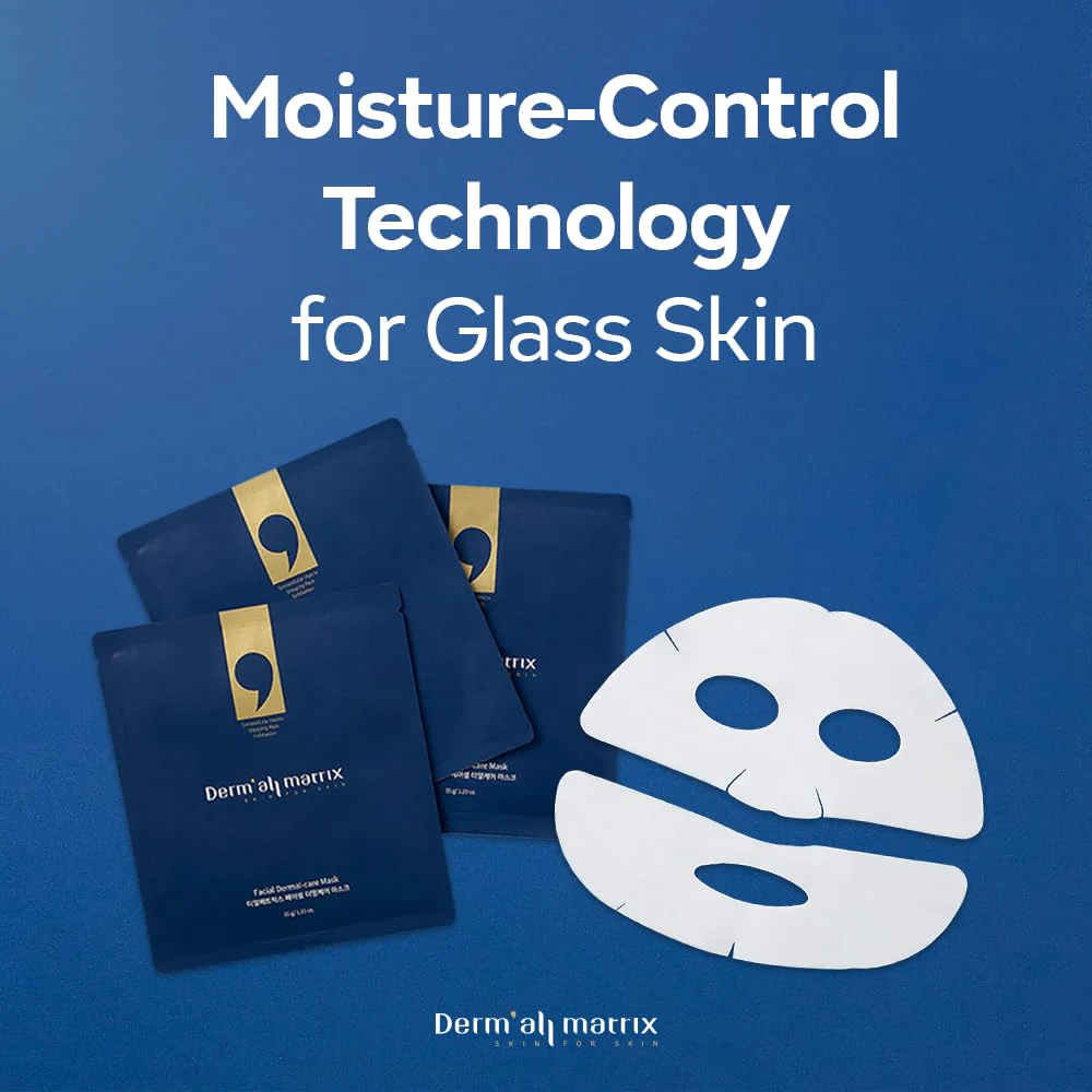DERM·ALL MATRIX] Daily Facial Dermal-care (35g/sheet) Overnight mask pack,Lifting and Hydrating,Soothing, Exfoliating,Skin Nourishing,Collagen sheet mask. (24sheets/8weeks) - Image 5