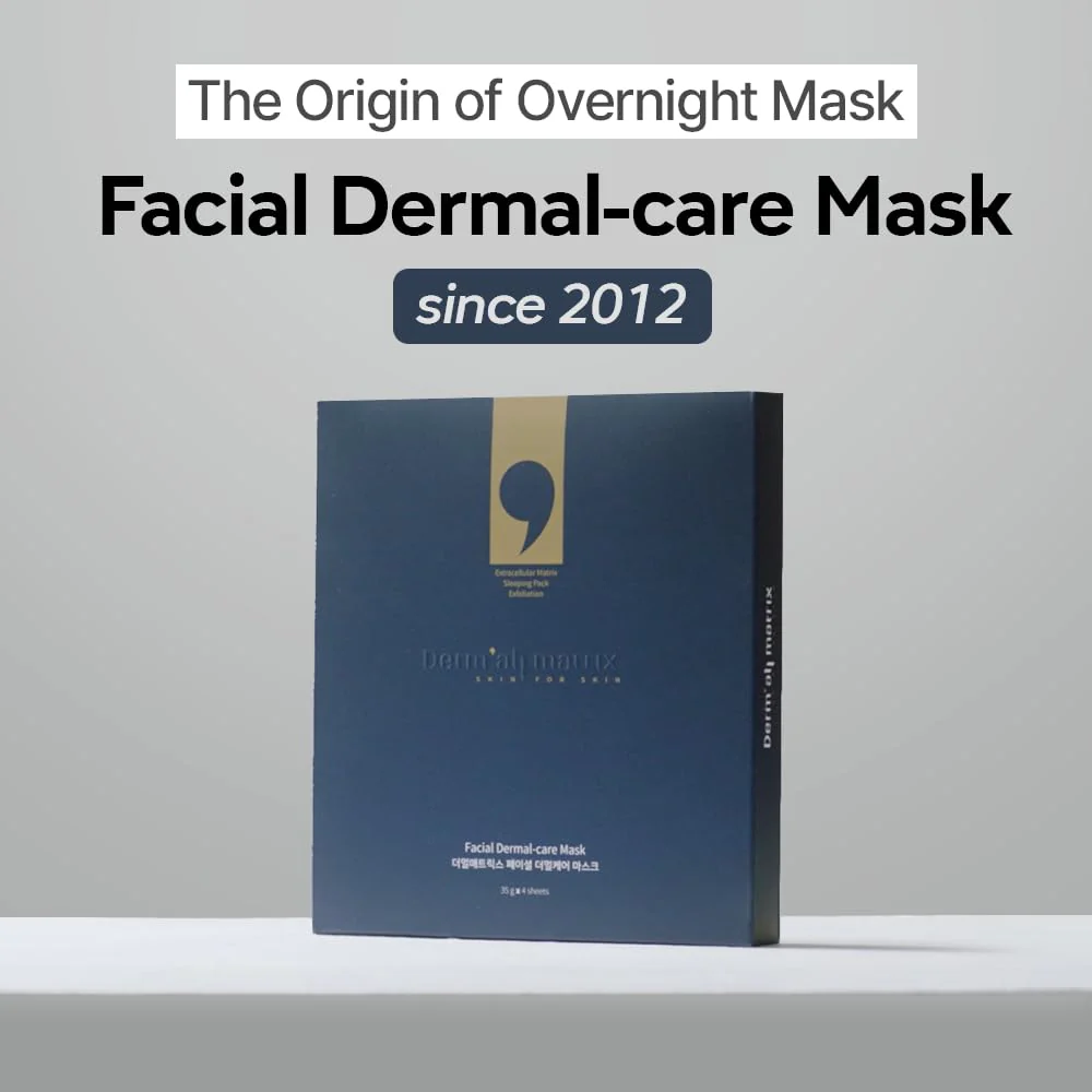 DERM·ALL MATRIX] Daily Facial Dermal-care (35g/sheet) Overnight mask pack,Lifting and Hydrating,Soothing, Exfoliating,Skin Nourishing,Collagen sheet mask. (24sheets/8weeks) - Image 6