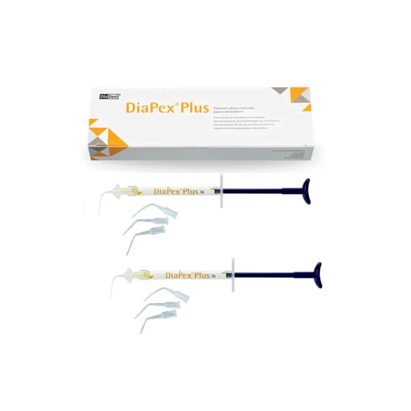 DiaDent Diapex Plus Pemixed Calcium Hydroxide Paste With Iodoform - 2 Syr of 2g