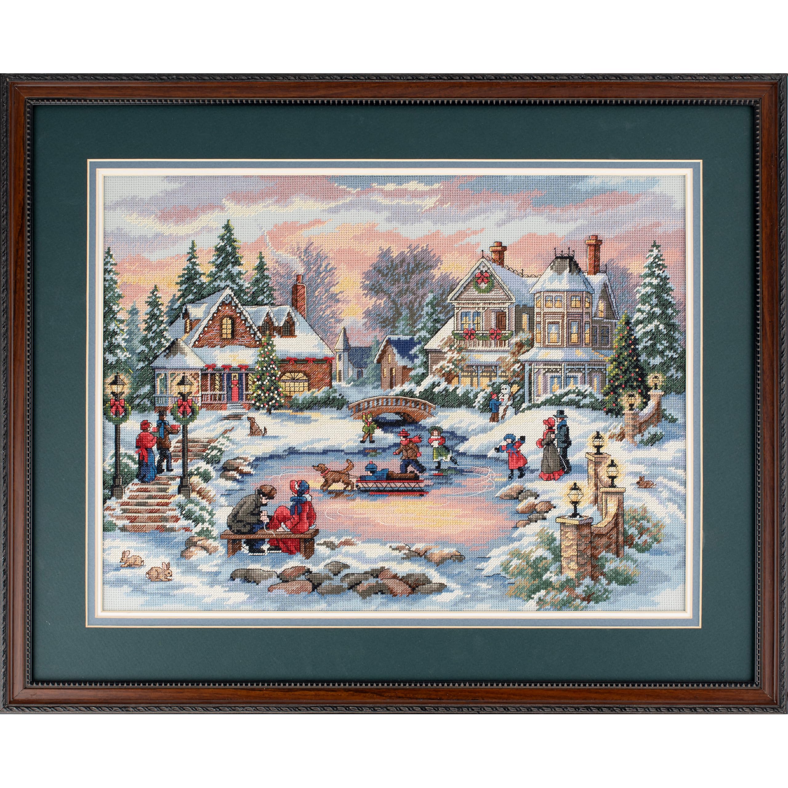 Dimensions Gold Collection Counted Cross Stitch Kit, Treasured Time Christmas Cross Stitch, 16 Count Dove Grey Aida, 16'' x 12'' - Image 3